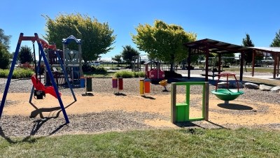 Fully accessible playground at the Halswell Domain.